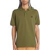 Timberland Polo Elasticizzato a Maniche Corte Canottiera, Spagnum, 3XL Uomo