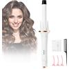HyAdierTech Ferro Arricciacapelli, Arricciacapelli Professionale 28mm, Portatile Piastra Arricciacapelli Ferro Arricciacapelli Rivestito in Ceramica, Riscaldamento Rapido per Capelli Lunghi e Medi