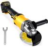 luolety Smerigliatrice angolare a batteria per Dewalt 18 V 20 V batteria, 125 mm 10.000 giri/min, strumento di separazione della batteria, smerigliatrice elettrica, motore brushless per il taglio di legno
