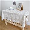 Ableholy Squisita copertura in pizzo vintage, aggiunge un tocco di eleganza a qualsiasi celebrazione o uso quotidiano (120 x 120 cm)