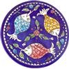 Armenian Ceramics Piatto Armeno in Ceramica Decorato Grande Pesce 21 Cm