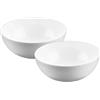 Wilmax England Wilmax - Ciotola in porcellana - 600nl - set da 2 - Insalatiera - bianca - per snack, insalate - Ø 14 cm - Cestino per frutta, cereali - Elegante e resistente ai graffi - Ideale come regalo