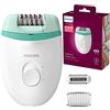 PHILIPS BRE245/00/WH/GN Epilatore Satinelle BRE245/00 Essential, 2 velocità, Plastic