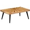 vidaXL Tavolino da Salotto in Legno Massello di Mango 90x55x36 cm
