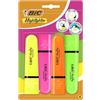 BIC Set 4 Evidenziatori Highlighter Fluo BIC