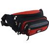 RED X Travel Utility - Marsupio grande unisex in tela, pratico e pratico, con 7 tasche, Rosso, Taglia unica