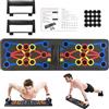 Anluomafuy Push Up Board con Manico, Multifunzionale Sistema Pieghevole Tavola Rack per Flessioni, Portatile di Allenamento Casa Attrezzature Palestra per Allenamento Muscolare e Della Forza