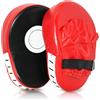 Jomdjmskes 2 PCS Colpitori Boxe, Pao Muay Thai, Focus Pads Mitts Hand Target Pad Boxing, Guanti Passata Boxe, Cuoio Curvo Colpitore, Cuscinetti per Kickboxing, Punching Boxing Mitt Pads