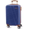 EL CABALLO - Valigie da viaggio - Valigia Cabina - Valigie da viaggio - Adatto per Ryannair- Trolley Bagagli per aerei resistenti con 4 ruote a 360° e lucchetto, Marino, 55x40x20 cm, Valigia cabina
