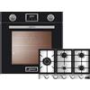 Kaiser Set di fornelli a gas EG 6374 SP + KG 9357, da incasso a gas Autark, 79L, ricircolo, calore inferiore, grill, spiedino, autopulente, gas naturale/propano, fornello a gas da incasso, 90 cm, in