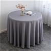Highdi Tovaglia Rotonda Antimacchia, Hotel Banchetto Tovaglia Lavabile Tovaglie da Tavola Poliestere Tavolo Gonna per Giardino Matrimonio Festa Decorazione (220cm,Grigio Chiaro)