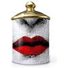ROTOOY Lina Cavalieri - Barattolo in ceramica per aromaterapia, portapenne Fornase, mini vaso, vassoio porta candela, bottiglie decorative per la casa, barattoli decorativi (C2)