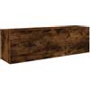 vidaXL Armadietto Bagno Rovere Fumo 100x25x30 cm in Truciolato