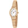 XIRUVE Quadrante Piccolo Facile Lettura Cinturino Elastico Orologio da Polso Donna Quarzo in Acciaio Inossidabile