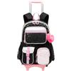 HTgroce Zaino Trolley Scuola Elementare Bambina, Zainetto Bambina Zaino Scuola Bambini.