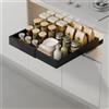 Zstar Organizer per cassetti telescopici, per cassetti estraibili, per cucina, armadietto da cucina, organizer per cassetti, scaffali da cucina, larghezza regolabile, 32-52 x 42 x 7,5 H cm