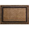 ID MAT Zerbino antigraffio naturale COCO con bordi marroni 40x60 cm