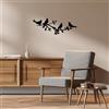 Wallity Hanah Home Elegante accessorio decorativo da parete in metallo nero, 70 x 26 cm, 100% metallo (spessore 1,5 mm), facile da montare, perfetto per la decorazione della casa moderna