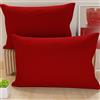 PETTI Artigiani Italiani - Coppia di Federe Cuscino 50x70 cm in Microfibra, Cuscini Arredo Camera da Letto, Divano, Set 2 Fodere Copricuscino, Federa Tinta Unita Bordeaux, 100% Made in Italy