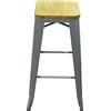 RED DECO Sgabello Gaston, Grigio, Unica