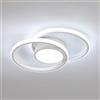 Comely Plafoniere LED, Lampada da Soffitto 42W 4800LM, Creativo Rond Plafoniere Moderno per Soggiorno Cucina Bagno Camera da Letto Corridoio, Bianco Freddo 6500K, Diametro 40cm, Bianco