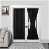 DWCN Tende per porte francesi, con tasca per asta, termiche, oscuranti, per porte con finestra in vetro, porte della cucina e del patio per la privacy, 137 x 183 cm, 1 tenda a pannello con fermatenda,