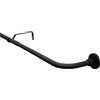 Gardinia Set Asta per Tende Lisa, 1 Binario Curva, Diametro 16/19 mm, Estendibile, Lunghezza 180-240 cm, Nero Opaco (Confezione da 6)