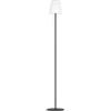 Eglo Lampada solare a stelo Scordiano, batteria, per interni ed esterni, con interruttore tirante, senza fili, in acciaio nero e plastica bianca, bianco caldo freddo, IP44