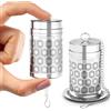 Reinmoson Infusore per tisane acciaio inox - 3 × 5,6 cm mini infusore tè a maglia extra fine, filtro tè infusione, colino filtro per tisane, confezione da 2, ideale per tè nero, rooibos, ecc.