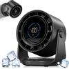 CATGIFF Ventilatore da Tavolo Silenzioso,Display a LED,5000mAh Batteria,1-100 Velocità Regolabile,con Forte Flusso d'aria Ventilatore da Parete,per Ufficio, Casa,Biblioteca,Viaggi All'aperto black