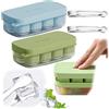 Furforstk cubetti ghiaccio silicone 2 pezzi stampo ghiaccio con coperchio Con coperchio, ice cube tray, ghiaccio per cocktail per whisky cocktail succhi cioccolato dolci