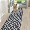 SHACOS Tappeto Passatoia per Corridoio Antiscivolo Nero 60x180cm Tappeti Runner Ingresso Tappeto Cucina Antiscivolo Assorbente Lavabile Tappeto Corridoio Moderno per Ingresso, Cucina, Lavanderia