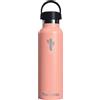 THERAMIC Borraccia Termica da 600 ml in Acciaio Inox con doppia parete esterna e rivestimento interno in ceramica. Colore rosa.