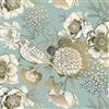 VaryPaper Carta da Parati Fiori Oro Carta da Parati per Uccelli Vintage 44.5cmx200cm Pellicola Adesiva Verde Opaco Carta Adesiva per Mobili Fantasia Carta Adesiva per Pareti Camera Letto Armadio