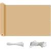ZQXFZ Telo Frangi-Vista per Balcone 50x250cm con Corda e Fascette Impermeabile 160g/㎡ Resistente allo Strappo Facile da Installare Frangi-Vista per Recinzione Giardino -Color Crema.