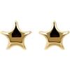 MILOR - Orecchini Piccoli Donna in Oro 9Kt; Orecchini Anallergici Stella; Regalo Nascita, Battesimo, Comunione