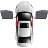 ADDUE Tendine Parasole Auto per Audi A3 Sportback 8PA 2004 2005 2006 2007 2008-2013, Auto Ombreggiatura Anti-UV Protezzione Privacy Tendine Visiere Accessori,2pcs Front