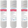 FILTRIACQUAITALIA CARTUCCIA FILTRO FILO AVVOLTO 10 POLLICI MICRON 1 POLIPROPILENE SEDIMENTI SET 3 PEZZI
