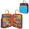 CURMIO Custodia da Trasporto per Auto Giocattolo Compatibile con Hot Wheels | Organizzatrice per Macchinine Giocattolo in Scala 1:64/ Auto Matchbox/ Piccole Poupée, Fino a 99 Pezzi, Solo Borsa
