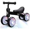 VITONIS Bicicletta Senza Pedali per 1-2 Anni Baby Walkers regalo per ragazzi e ragazze Giocattoli Regali per Bambini con quattro ruote illuminate