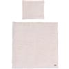 roba Biancheria da Culla Frosty Almond - Federa 35 x 40 cm + Copripiumino 80 x 80 cm - Certificato GOTS e Oeko Tex - Cotone Bio Traspirante - Beige