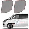 ZATOOTO Parasole Auto per Vetrate Laterali, Zanzariera Auto ad Attrazione Magnetica, Progettato Appositamente per il Ford Transit Custom, Transpirante e Visibile