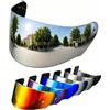 PSLER Visiera per Casco per LS2 Outer FF320 Rapid FF353 Assault FF328 Stream FF800,Visiera Colorata Accessori per Casco da Moto Ricambio(Argento)