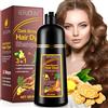 DUODUORENER Shampoo Colorante Castano Scuro 500ML, Hair Dye Shampoo 3 in 1, Capelli Colorati Istantaneo, Colorazione Della Tintura Capelli, Marrone Scuro per Donna Uomo