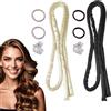 Guyode 2 Pcs Bigodino Fascia Capelli, Bigodino Lungo per Boccoli, Arricciacapelli Senza Calore, Arricciacapelli in Raso Senza Calore, Heatless Hair Curler, Bigodini Morbidi per Dormire