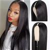 Vanmast Parrucca Donna Capelli Veri Umani V Part Wig Human Hair Straight Wig Upgrade U Part Wig Wear And Go Glueless Wig Human Hair 180% Density Parrucca Capelli Umani Liscia Human Hair Wig 20 Pollici