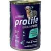 Zoodiaco Prolife Prolife Dog Adult Sensitive Medium Large Grain Free Pesce e Patate 400 gr Umido Per Cani