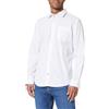 JACK & JONES Jjplain Ditsy Detail Shirt LS Aw23 Camicia da Uomo Business, Bianco, M