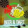 Horseneon Cartello Neon da Birra per Freccette, Targa LED per Bar di Freccette, Cartello Luminoso per Freccette da Birra per Parete, Segnale Neon LED per Gioco, per Sala Giochi, Bar, Pub, Club