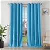 Joydeco Tende Oscuranti per Interni 2 Pezzi L 140 x A 245, Tende Termiche Isolanti con Occhielli per Soggiorno e Camera da Letto Moderne Blackout Curtains, Azzurro Cielo